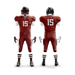 Men's Green Gold Yellow American Football Uniform Full Set Jersey Pants <b>Socks</b> Gloves Custom Team Name Number OEM Sublimation - Product Image 2
