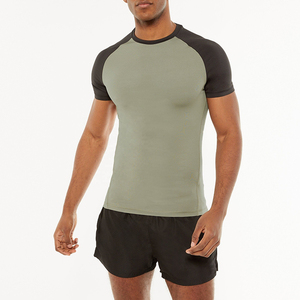 Conjunto Deportivo de Verano al por Mayor, 100% Algodón, Casual, Tallas Grandes, Pantalones Cortos, Estampado DGT, 2 Piezas, Manga Corta, para Hombre - Product Image 1