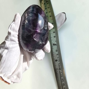High Quality Purple Fluorite <b>Egg</b> Polished Crystal Stone for Healing Wholesale - Product Image 1