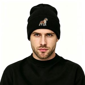Graphic Printed Beanie Hat Custom Logo Acrylic Knit Beanie <b>Winter</b> <b>Cap</b> Personalized Streetwear Fashion Headwear For Men Women - Product Image 4