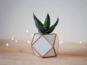 Terrario de Metal y Vidrio Personalizado en Forma de Cabaña, Macetero Moderno de Vidrio para Plantas de Interior, Suculentas, Plantas Aéreas y Terrarios DIY - Product Image 3