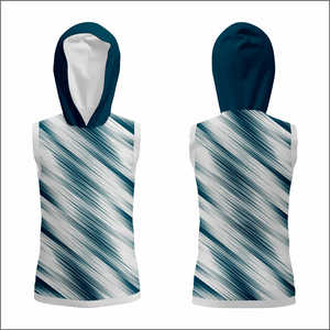 Sweat à capuche léger sans manches pour l'été, personnalisable par sublimation, pour l'entraînement des équipes professionnelles et des jeunes. - Product Image 6