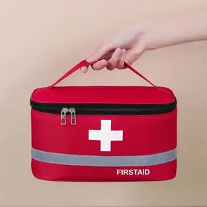 Large Size Portable Personal Medicine Pill Storage Bag Storage Box Daily Medical First Aid Bag For Outdoor Travel & Camping