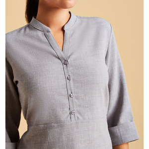 Tenues d'uniformes de travail personnalisées pour femmes et unisexes, tuniques, ensembles de blouses, vêtements de salon de beauté et de spa, coton, polyester, élasthanne, 65% polyester, 35% coton - Product Image 2