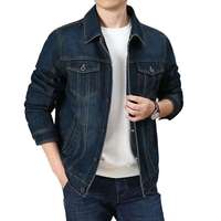 Veste Trucker pour Homme, Boutonnée, en Jean, Manteau Classique, Matière Coton Durable, Respirante, Vêtement Quotidien Décontracté, Veste d'Extérieur