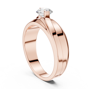 925 Sterling <b>Silver</b> Round Cut Moissanite Men's <b>Solitaire</b> <b>Ring</b> Bezel Setting Classic Style Gold Plated Engagement Wedding Party - Product Image 5