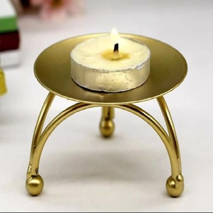 Luxury Gold Metal <b>Tealight</b> Candle Holder Decorative Table Centerpiece Wedding Home Decor Candle Stand - Product Image 1