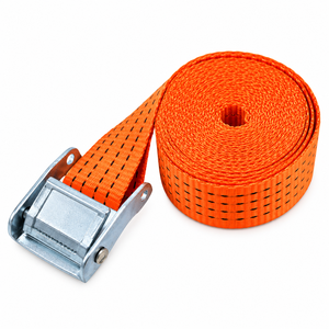 Sangle d'arrimage à boucle à came 50 mm en polyester 800 kg sans crochet pour transport de marchandises sur camion, usage intensif, fournisseur direct d'usine OEM - Product Image 1