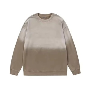 Sudadera Oversize con Cuello Redondo y Lavado Ácido para Hombre, Algodón Desgastado Personalizado, Felpa Francesa de Alto Gramaje, Ecológica, Estilo Urbano Casual - Product Image 3