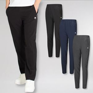 MACCI Cooling <b>Elastic</b> Waist Pleated Front Lightweight Summer Jogger Sweatpants Zipper Pockets Breathable Spandex/Polyester - Product Image 2