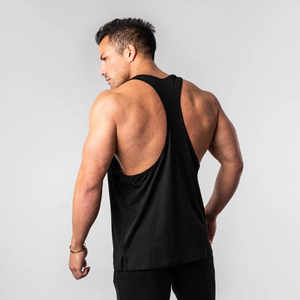 Camiseta Deportiva sin Mangas de Algodón para Hombre, Color Naranja, Personalizada al por Mayor, para Gimnasio y Entrenamiento - Product Image 6
