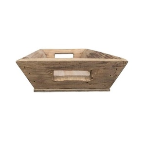 Bandeja de Madera Natural para Servir Alimentos con Asas, Bandeja Rústica para Desayuno, Café, Té y Aperitivos, para el Hogar y la Cena - Product Image 4