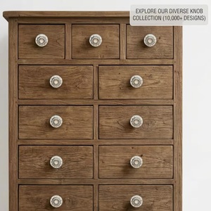 White Distress Cabinet <b>Knob</b> Industrial Distressed White Finish Cast Iron Eco-Friendly Kitchen Dresser Bedroom Furniture Handle - Product Image 2