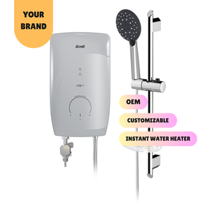 2025 Ventas superiores CX9E Temperatura LED blanca Calentador de agua instantáneo de plástico Montado en la pared Sin bomba eléctrica para el hogar del hotel - Product Image 1