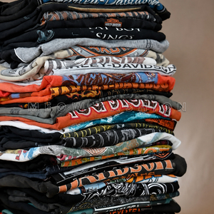 Lote de Camisetas de Algodón con Diseños Variados Estampados de Bangladesh, Excedente de Ropa, Venta al por Mayor, Listo para Envío - Product Image 3