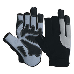 Gants personnalisés en fil métallique d'acier résistants aux coupures et aux piqûres, demi-doigts, pour boucher, pêche et manipulation de la viande - Product Image 1