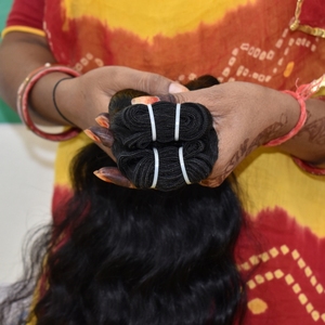 Extensions de cheveux humains 100% vierges indiens Remy, tissage double Genius Machine, 10-32 pouces, ondulations profondes, cuticules alignées, mèches ondulées - Product Image 3