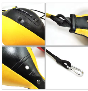 HAWK SPORTS INDUSTRIES Balón de Boxeo de Doble Extremo, Inflable de PU, Entrenador de Reacción con Mosquetones y Bomba para Práctica en Casa o Gimnasio - Product Image 1