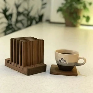 Elegantes Posavasos de Madera Hechos a Mano, Modernos, para Tazas de Té, a Precio de Mayoreo, Nuevos, Coloridos, para Vajilla y Bebidas - Product Image 1