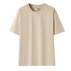 T-shirt pour homme en coton 100% doux, coupe régulière, respirant, sans plis, avec broderie personnalisée du logo OEM Chine Bangladesh - Product Image 1
