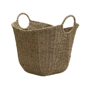Cesta de algas marinas naturales con borde tipo hamaca, cesta de almacenamiento hecha a mano, venta al por mayor, ecológica, hecha en Vietnam - Product Image 1