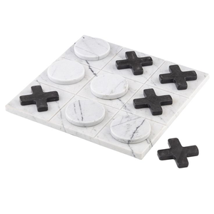 Boîte de rangement en bois pour jeu Tic Tac Toe, ensemble de puzzles de stratégie portable pour les voyages et le divertissement à domicile - Product Image 6