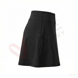 <b>Women's</b> Black High Waist A Line Mini Skirt Sporty Solid Tennis Golf <b>Skort</b> - Product Image 3