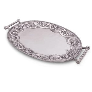 Embossed Design Modern Luxury Chocolate Tray Fish Shape Metal Chocolate Tray Modern Designer Chocolate Platter - Product Image 1