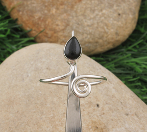 Natural <b>Black</b> Onyx <b>Ring</b> 925 Sterling Silver Minimalist Bezel Setting Certified <b>Ring</b> <b>Women</b> Handcrafted Grey Gemstone Party - Product Image 1