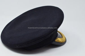 Casquettes uniformes personnalisées Hatgerman Casquette uniforme Couvre-chef argent brodé à la main Pakistan Casquettes personnalisées - Product Image 4