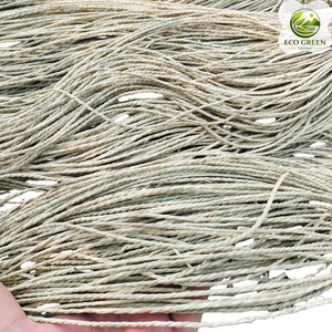 Hilo de algas marinas ECO GREEN GRASS, ecológico, natural, con insectos y plantas preservados, crudo, en cruz. - Product Image 1