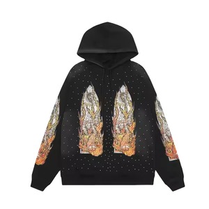 100% Cotton <b>Drop</b> Shoulder Hoodies <b>Box</b> Custom Blank Hooded Sweatshirt Regular Fit Custom Fabric Weight Eco-Friendly Casual - Product Image 5