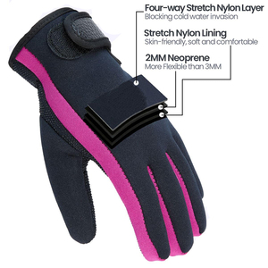 Gants de plongée coupe-vent et imperméables en néoprène, produit de plongée respirant de couleur unie - Product Image 4