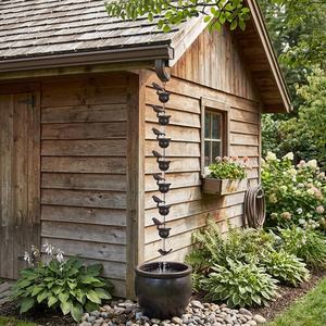 Metal Bird Rain Chain for Gutters Decorative Downspout Rain <b>Catcher</b> Outdoor Garden Roof <b>Water</b> Chain - Product Image 3