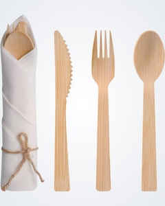 Fourchettes de qualité supérieure pour les salons de crème glacée et les pâtisseries, fourchettes jetables en bois de bouleau de 155 mm pour les cantines scolaires, les rassemblements et les événements - Product Image 1
