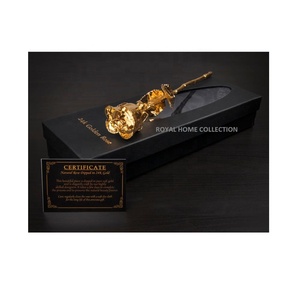 Attrayant Designer Valentine Spécial Rose Vintage Décoratif Plaqué Or Rose Naturelle Dans Une Boîte En Bois À Un Prix Raisonnable - Product Image 2