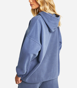 Sudadera con Capucha Oversize de Algodón/Poliéster OEM, Hombros Caídos, Personalizada, 465 g/m², Premium, Lavado Ácido, Invierno, Ecológica - Product Image 5