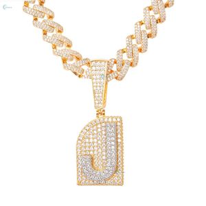 Pendentif en diamant de laboratoire Iced Out, lettre de A à Z, pendentif alphabet personnalisé, pendentif hip hop, pendentif en argent sterling 925 - Product Image 5