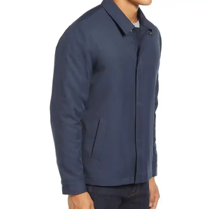 Chaqueta Deportiva Ligera de Nailon Azul Marino, Cortavientos, con Botones a Presión, Ropa Casual de Calle para Hombre y Mujer - Product Image 4