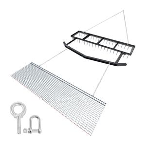 Livellatrice a traino da 6 piedi per impieghi gravosi, larghezza regolabile, capacità di carico 80 libbre, per prati e vialetti - Product Image 1