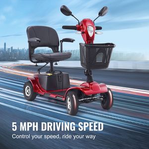 Scooter Eléctrico Plegable de Alta Resistencia con 4 Ruedas para Adultos y Personas Mayores, Alcance de 12 Millas, Scooter de Aluminio para Discapacitados - Product Image 5