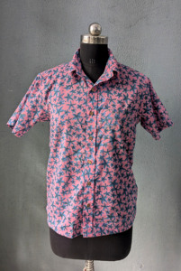Men's Printed <b>Short</b> <b>Sleeve</b> for <b>Shirt</b> Casual Knitted <b>Button</b>-<b>Up</b> with Pocket 100% Cotton Summer Breathable ODM Custom Wholesale - Product Image 4