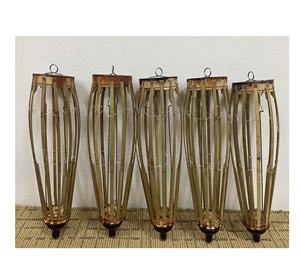 Abanico plegable para Festival de mediados de otoño, farol de loto de seda, artesanía de bambú para decoración de fiesta de Hotel, regalo colgante de pared de Año Nuevo, patrón de flores - Product Image 6