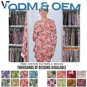 Tela brocada con textura de rosas impresa en Malasia, tela personalizada impresa para ropa de mujer, 100% poliéster (tela jacquard) - Product Image 2