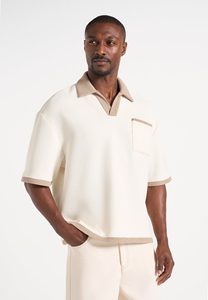 Chemise tissée pour homme avec poche, manches courtes, design décontracté et respirant, polyester/coton, logo personnalisé, durable - Product Image 4