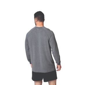 เสื้อยืดแขนยาวแฟชั่นล่าสุดสำหรับผู้ใหญ่ ขายส่ง รับผลิตตามแบบ OEM ดีไซน์เรียบง่าย แห้งเร็ว ทรงหลวม เหมาะสำหรับออกกำลังกาย - Product Image 3