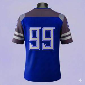 Nuevo Diseño de Última Generación, Jersey de Fútbol Americano Personalizado OEM, de Manga Corta para Adultos, 100% Poliéster, Sublimado Personalizado - Product Image 3