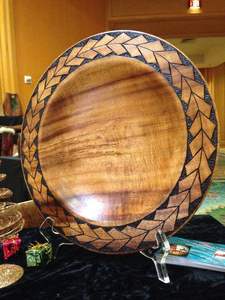 Assiettes de présentation en bois écologiques, forme personnalisée, rondes - Product Image 6