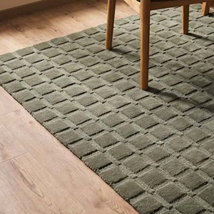 Modern Charcoal Gray Textured Rug Geometric Hand Tufted Area Rug Woolen Carpet Minimalist Contemporary Home Decor <b>Floor</b> Covering - Product Image 4