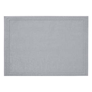 Set di 4 tovagliette Paloma in vinile senza ftalati, resistenti, lavabili in lavatrice, sottili, rettangolari, con motivo a trama solida per la tavola di casa - Product Image 1